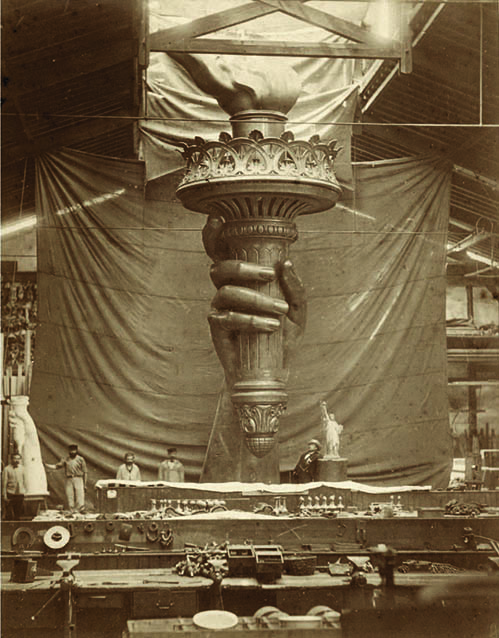 Photograph of Constructing Liberty's Torch